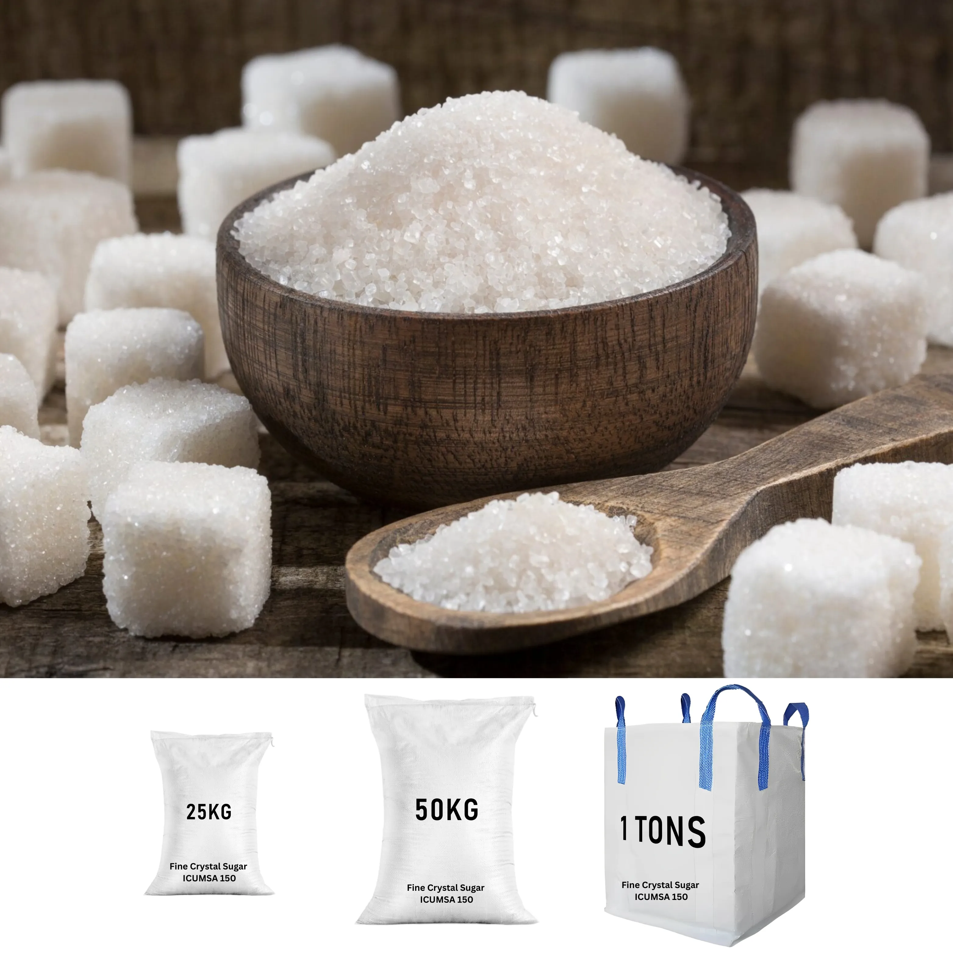 Fine Crystal Sugar ICUMSA 150