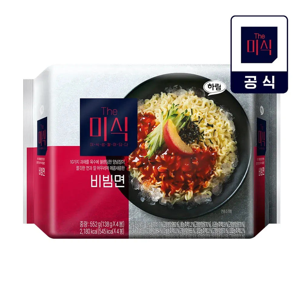The Misik Bibim Noodles 138g 4 Packs