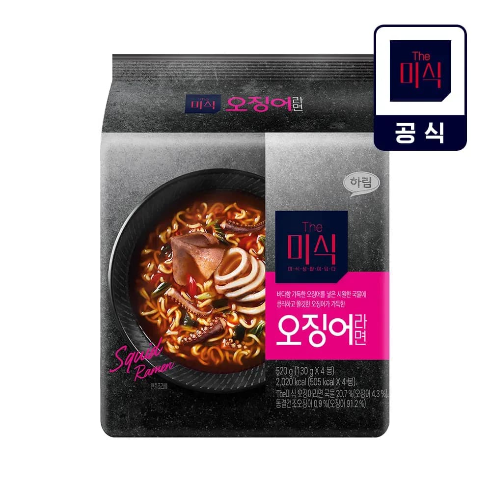 The Misik Squid Ramen (130g * 8 packs)