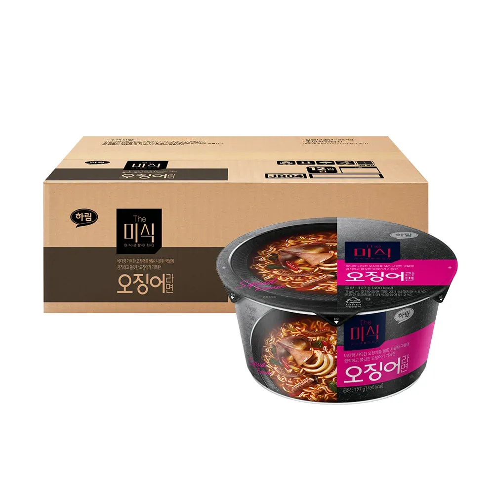 The Misik Squid Ramen Cup (127g * 12 cups)