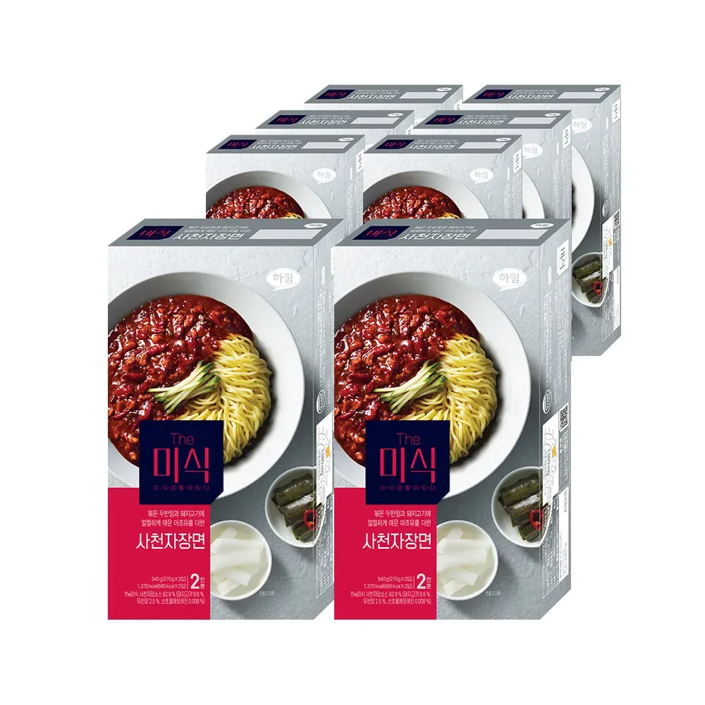 The Misik Szechuan Jajangmyeon 540g 2 Packs (270g x 4 Servings)